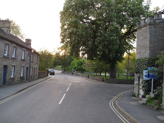 Baslow - Village Green (bus stop area)