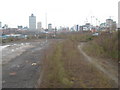 Manchester skyline from former Red Bank carriage sidings