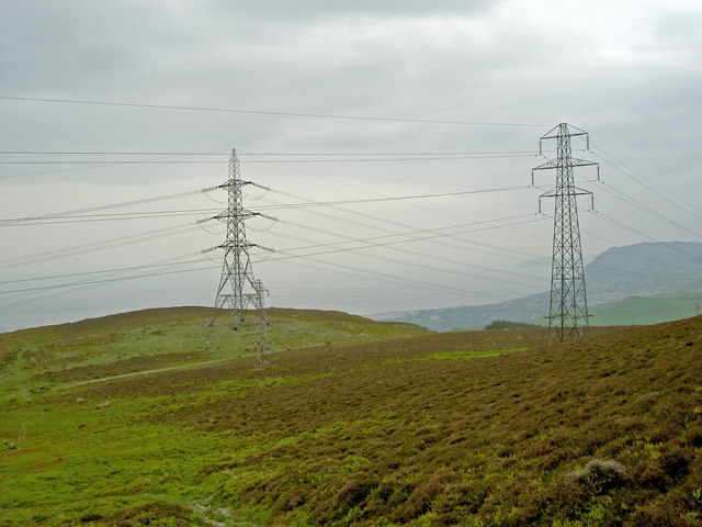 Electricity pylons steal the scene © Ian Greig :: Geograph Britain and ...