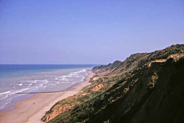 Cliff top between Cromer & Overstrand, Norfolk taken 1964