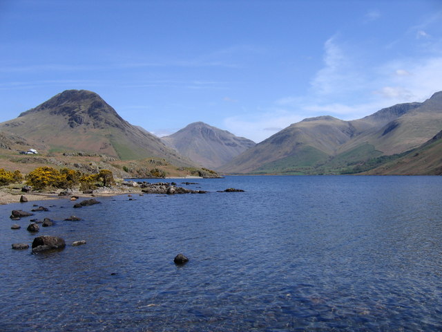 Great Gable from the shore of Wast Water