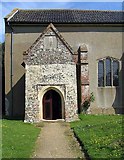TG1210 : St Peter's Church, Easton, Norfolk - Porch by John Salmon