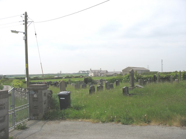 The cemetery at Penygarnedd (Pencarneddi) Baptist Chapel, Star