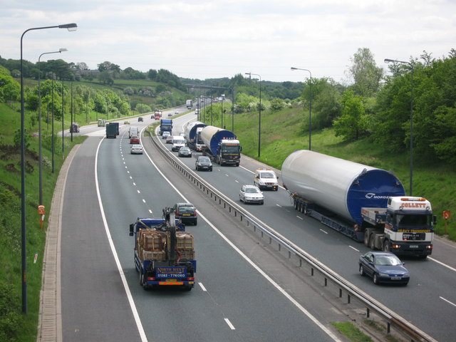 Turbine Convoy enroute to Scout Moor