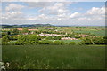 The village of Lea (Herefordshire) from Knightshill