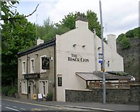 SE0324 : The Black Lion - Burnley Road, Luddenden Foot by Betty Longbottom