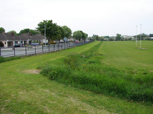 Ditch and Playing Fields Near Cherrywood Avenue