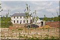 Big new house being built on West Down, Chilbolton