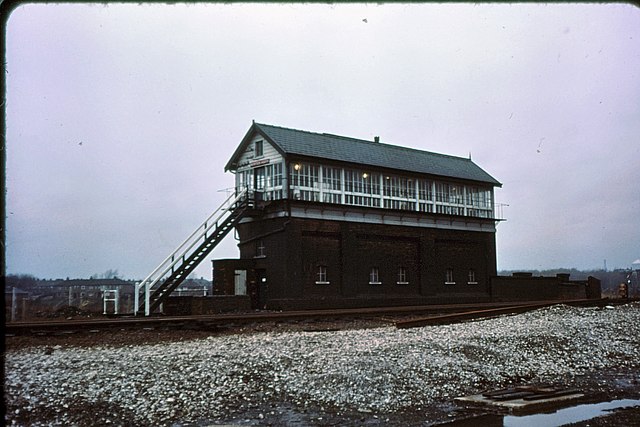 Newton Heath signalbox 1975