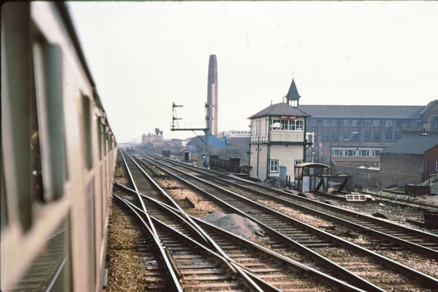 Bell Lane signalbox, Leicester 1979