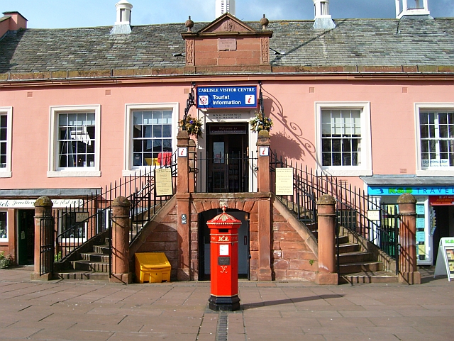 Steps to Carlisle Visitor Centre, the Old Town Hall