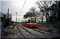 Tram on trial near Wandle Park