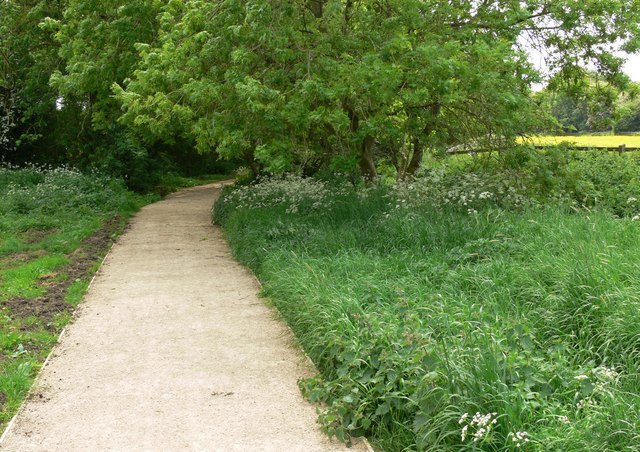 New path across the Aylestone Meadows