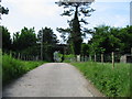 View along road to Great Watersend