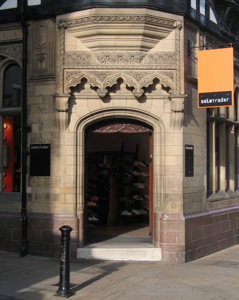 Former Bank of Liverpool now Soletrader front door