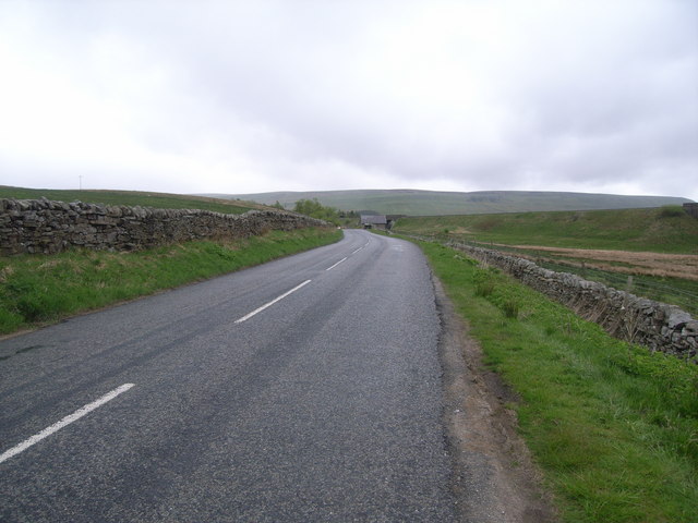Looking north-east along the A684