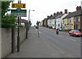 Swadlincote Road enters Swadlincote