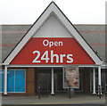 Sign at Tesco Extra in Salisbury