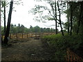 Boundary of construction site with footpath at the South Portal