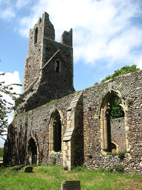 The church of St Peter & St Paul - the ruined tower