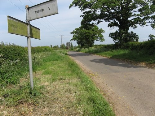 Road sign at Enderby Hill Farm © trevor willis :: Geograph Britain and ...