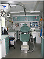 Inside an NHS Borders mobile dental unit