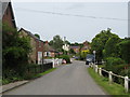 Yarpole - view up the bottom road