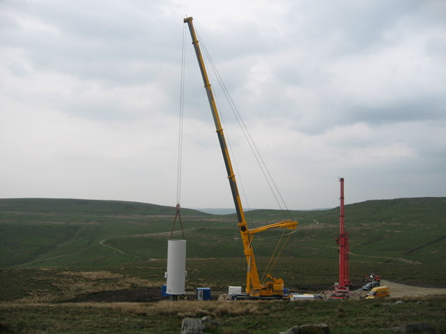 Turbine Tower No 26 Under Construction in May 2008