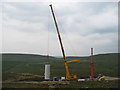 SD8219 : Turbine Tower No 26 Under Construction in May 2008 by Paul Anderson