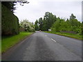 The junction of a minor road and the main A68