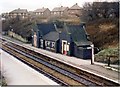 Bryn station - down platform buildings