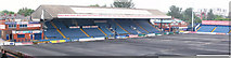 SJ8989 : Edgely Park, main stand by Dave Pickersgill