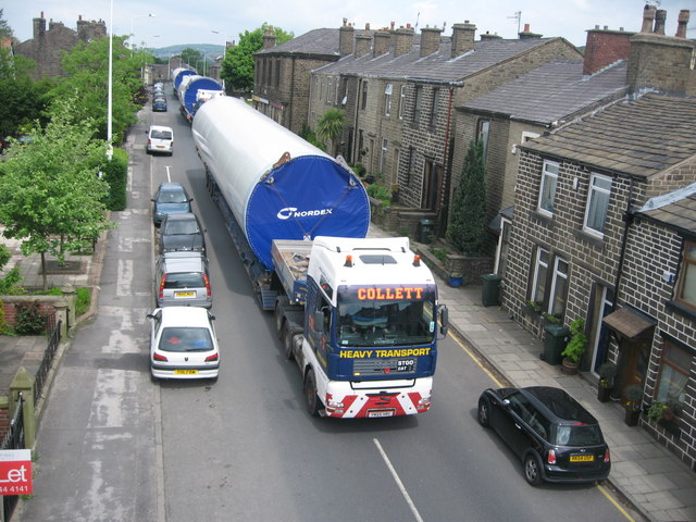 Last Turbine Tower Delivery to Scout Moor