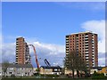 Hunterhill tower block demolition