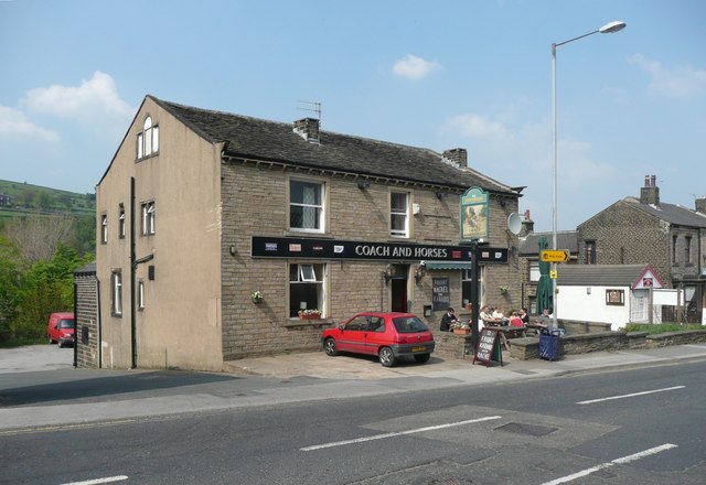 The Coach and Horses, Manchester Road... © Humphrey Bolton cc-by-sa/2.0 ...