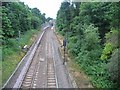 Railway track to Winchmore Hill Station