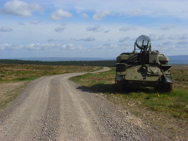 Tank and track, Spadeadam Forest