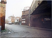 SJ8597 : Ardwick station entrance by Peter Whatley
