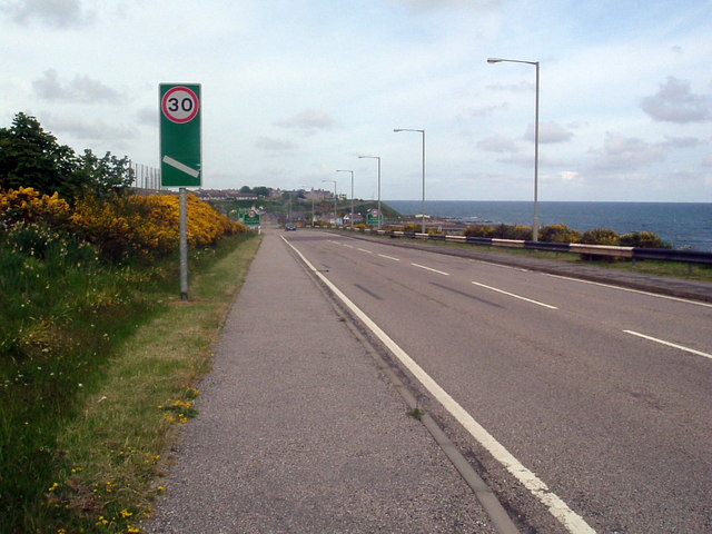 Entering Helmsdale on the A9