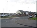 Looking across the A82 in Dumbarton