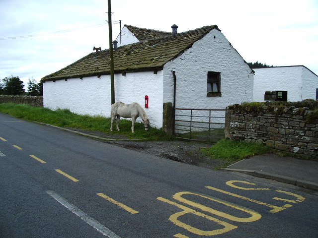 Farmhouse and Postbox near Bowlees