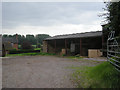 Farm buildings at the edge of Edgmond