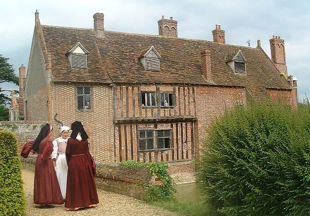 Ladies in waiting at Kentwell Hall, Long Melford, Suffolk