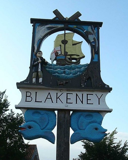 Village sign, Blakeney, Norfolk