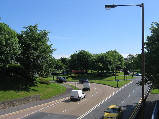 Roundabout on the A690