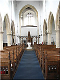 TF7743 : St Mary's church - view west by Evelyn Simak