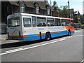 Waterlooville Rail Link bus departs from Petersfield Station