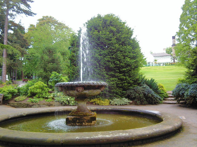 Fountain in the Botanical Gardens.
