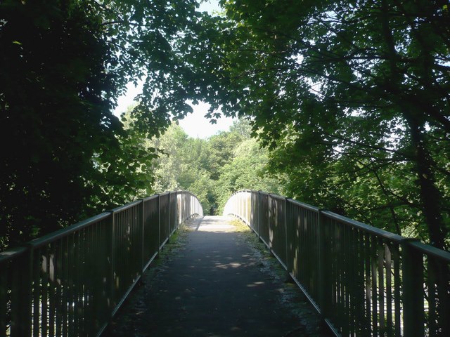 The footbridge over the A2 at... © pam fray :: Geograph Britain and Ireland