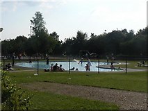 SZ0894 : Redhill Park: paddling pool by Chris Downer